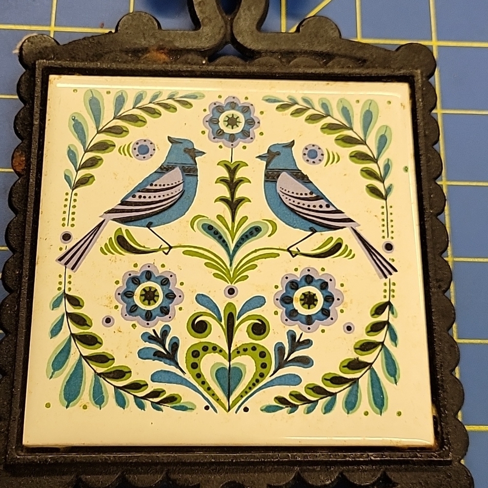 Vintage Cast Iron Trivet 9 x 5 Fred Roberts Co San Francisco Japan - Picture 2 of 6